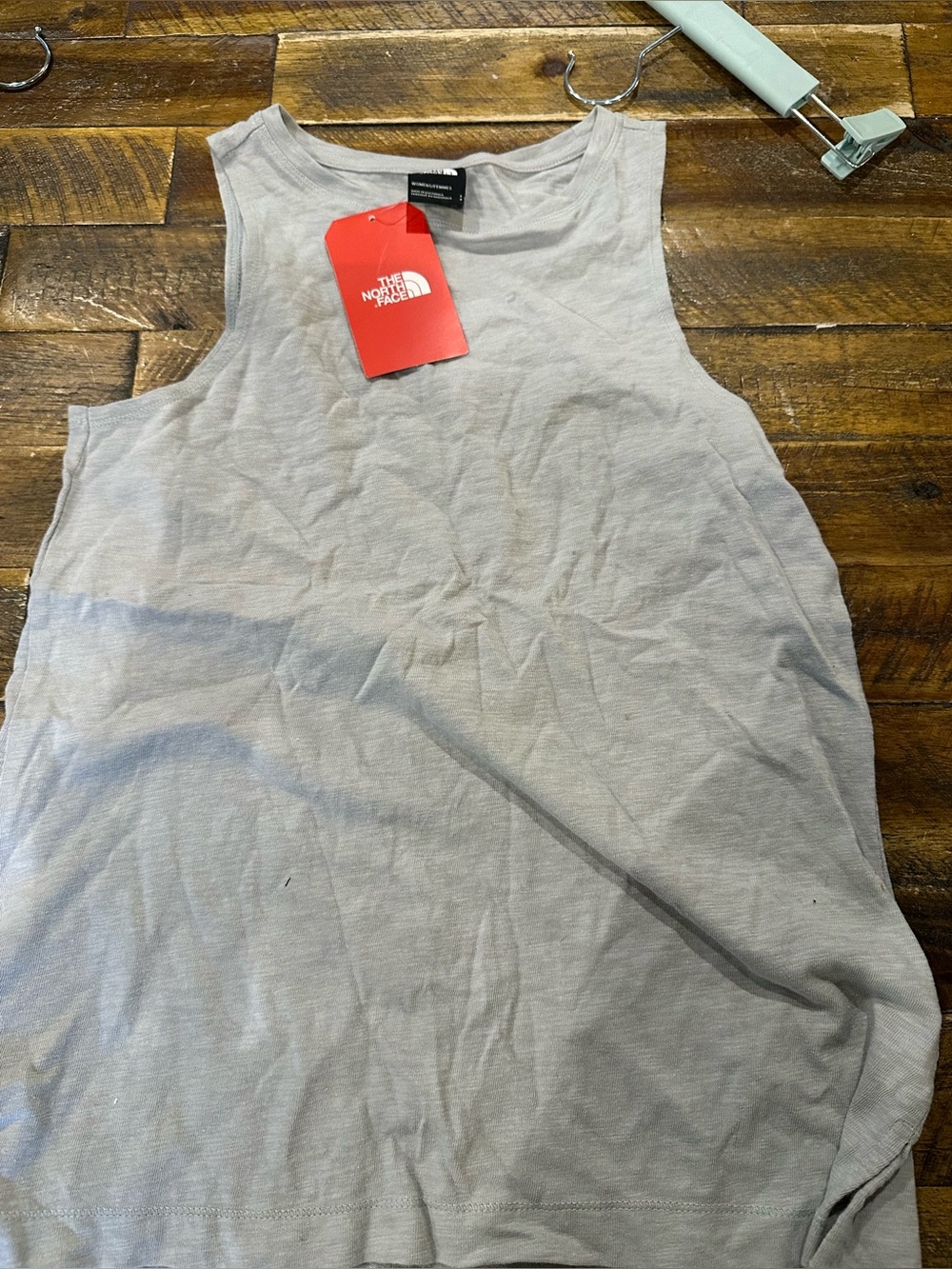 The North Face Light Gray Crewneck Sleeveless Tank